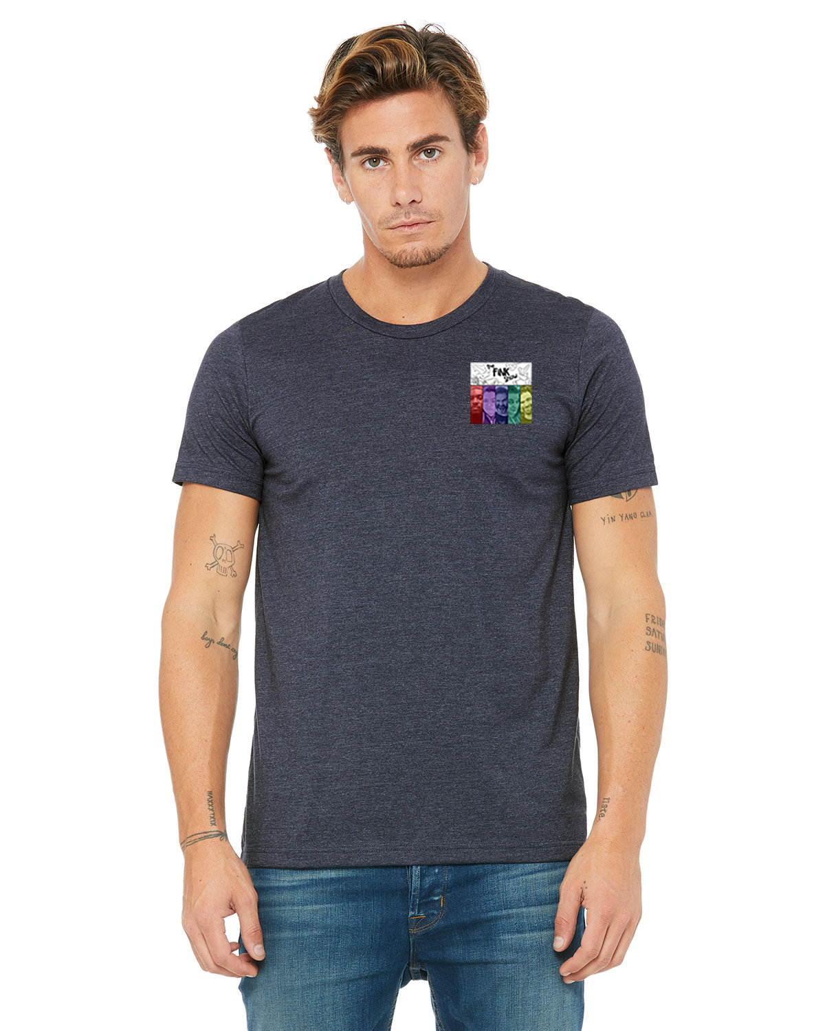 Fink Show Men's Crew Neck T-shirt Pocket Sized V3.0 Logo