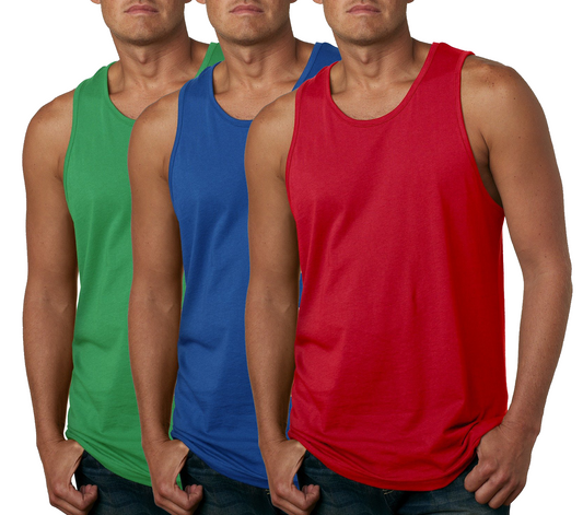 Kennedy Todd 3 Pack Men's 100% Cotton Tank Top