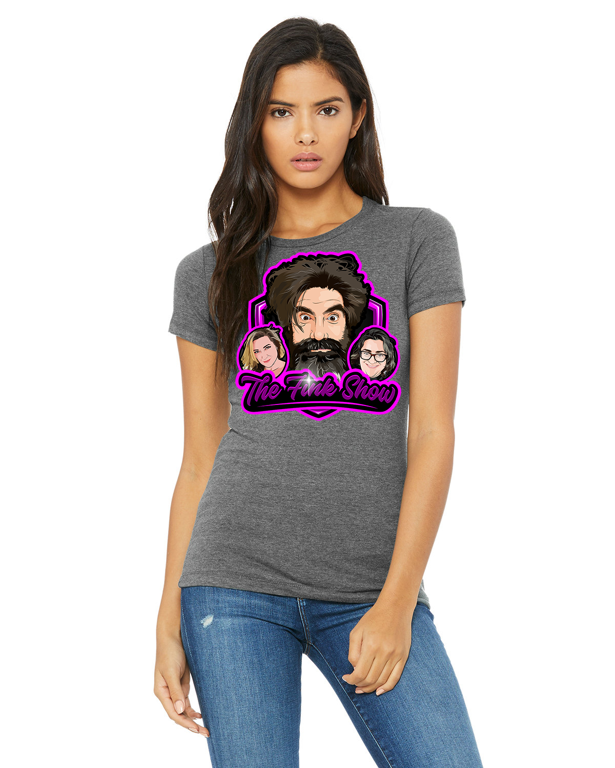 Fink Show Ladies Crew Neck T-shirt Large V2.0 Logo