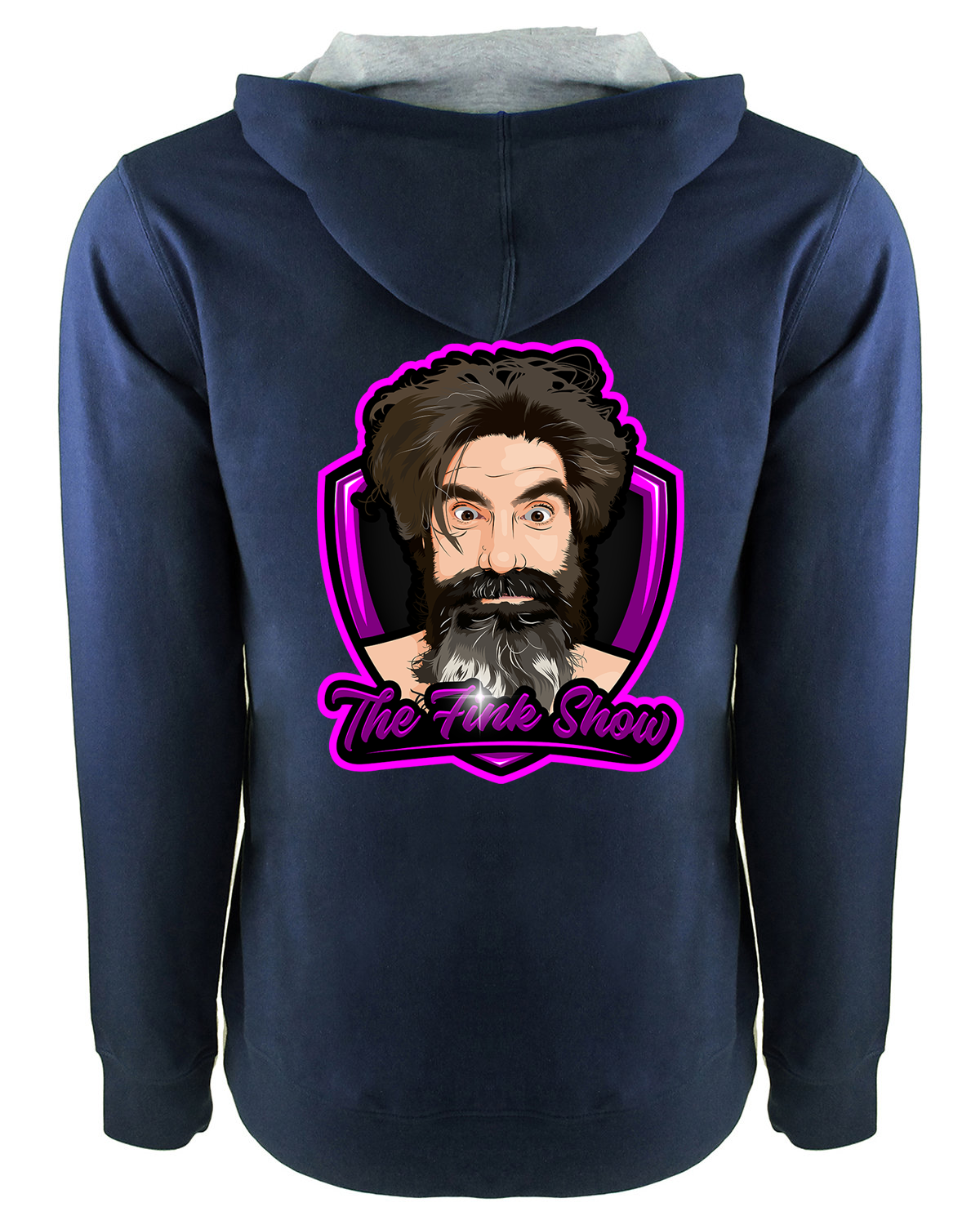 Fink Show Unisex Full Zip Hoodie OG Logo Pocket/Front Large/Back