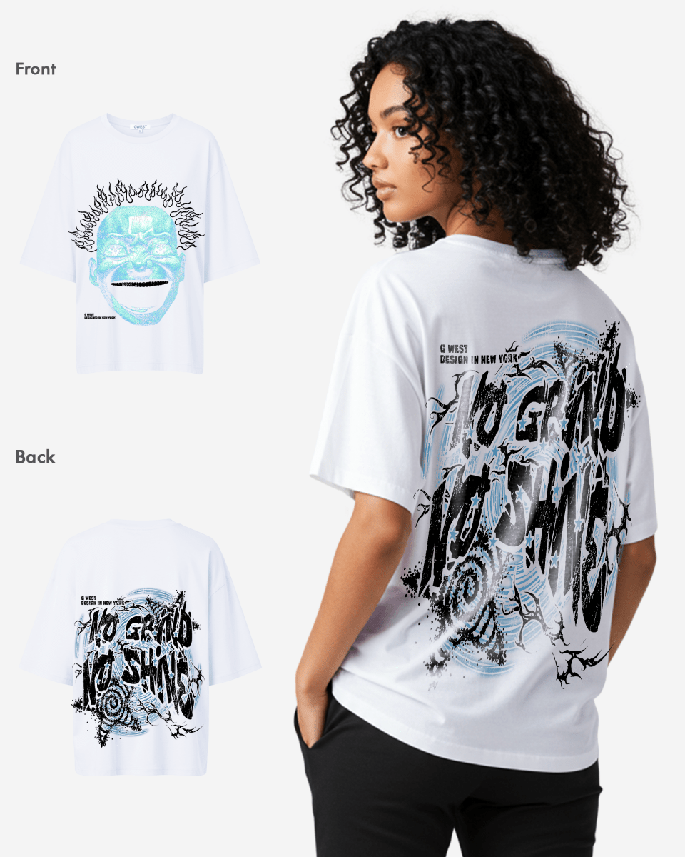 G West Womens Electrical Einstein Oversized Tee