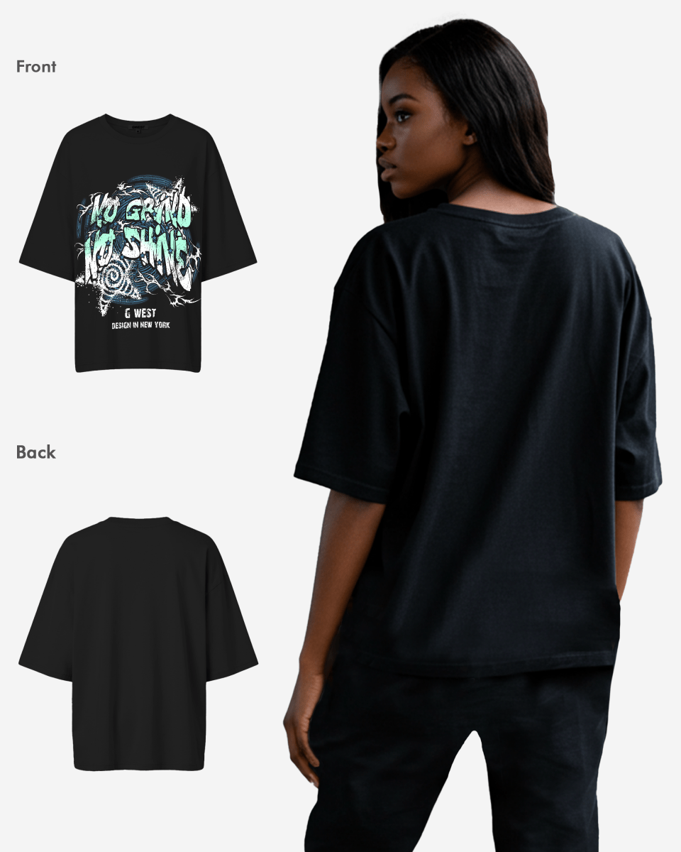 G West Womens No Grind No Shine Oversized Tee