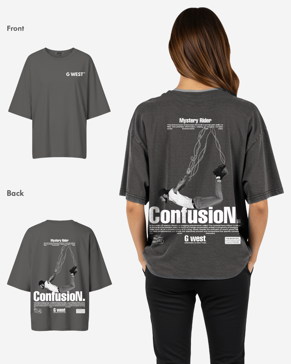 G West Womens Oversized Confusion Tee