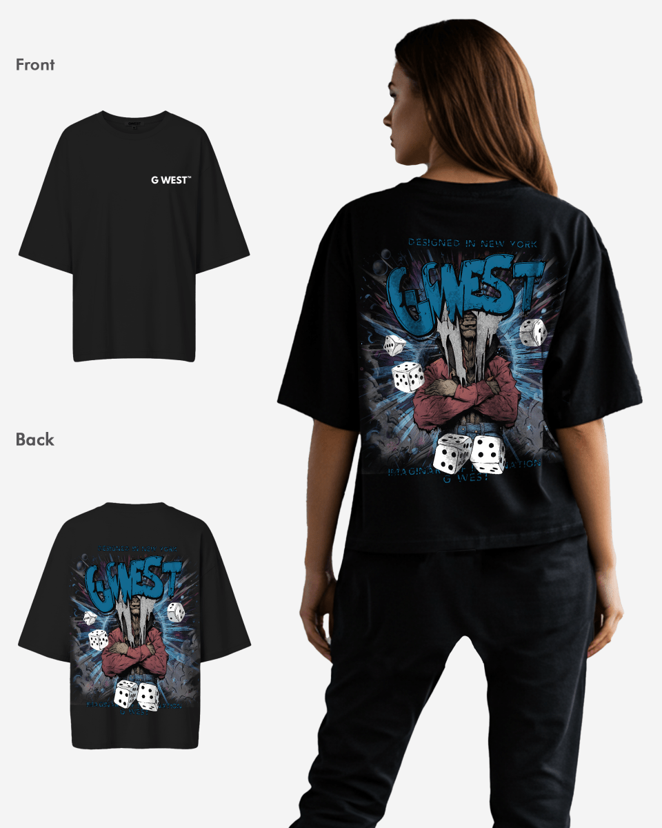 G West Womens Oversized Imagine Of Imagination Tee