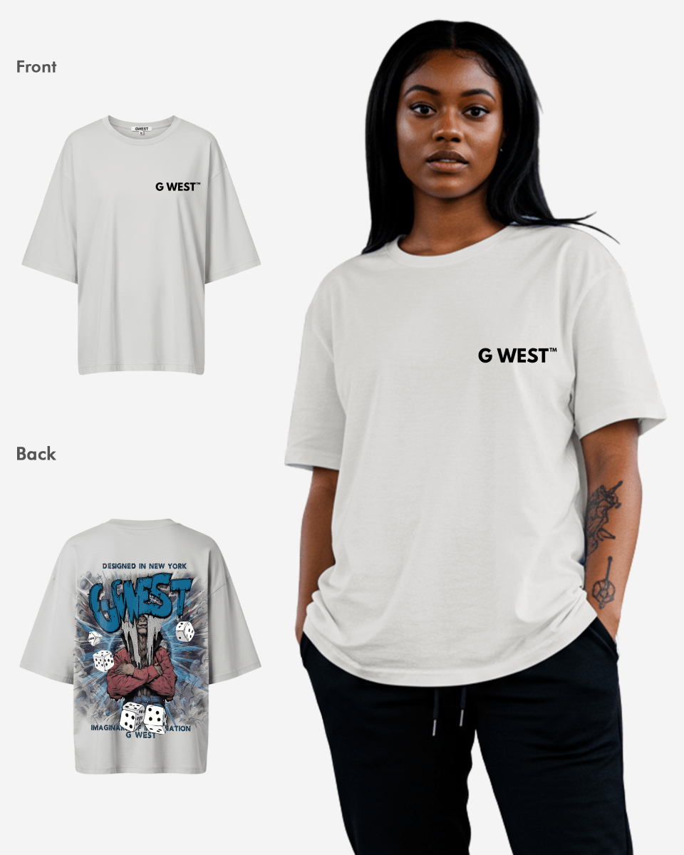 G West Womens Oversized Imagine Of Imagination Tee