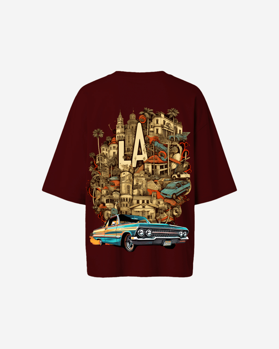 G West Womens Oversized La Culture Tee