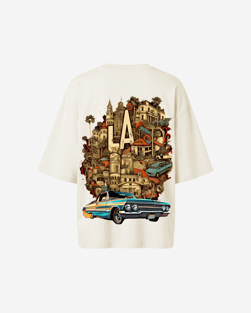 G West Womens Oversized La Culture Tee