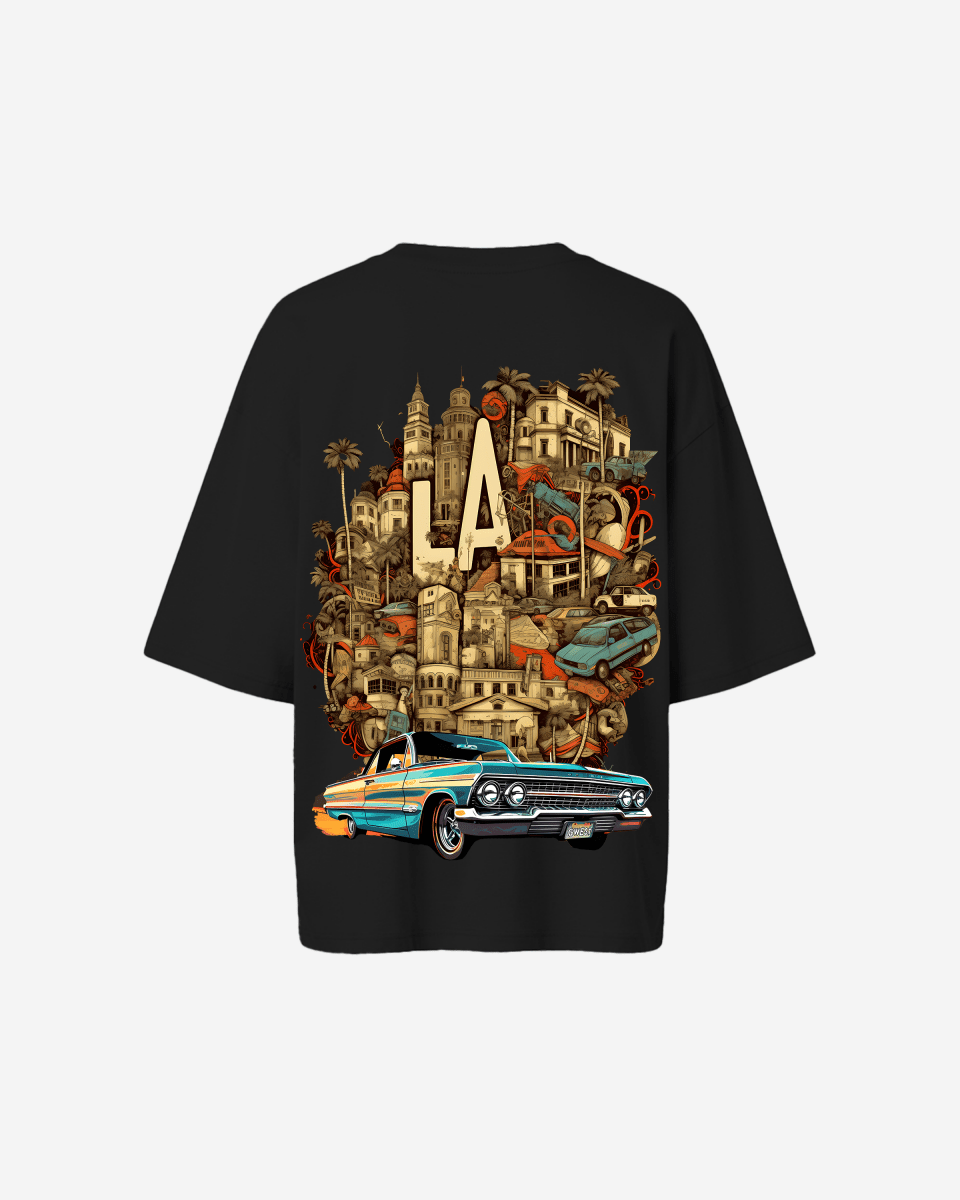 G West Womens Oversized La Culture Tee