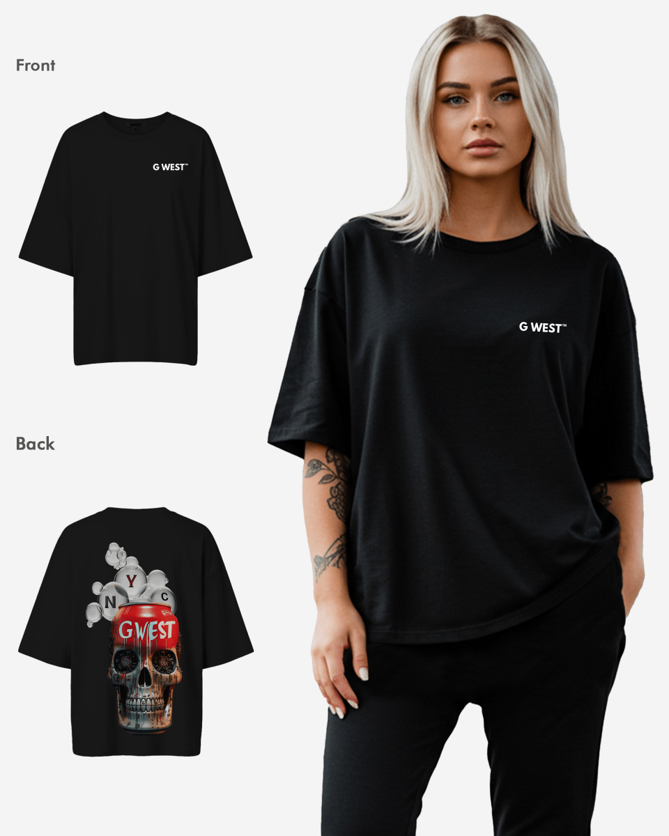 G West Womens Oversized Nyc Can T-Shirt