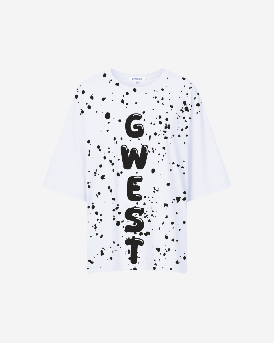 G West Womens Oversized Splatter Tee