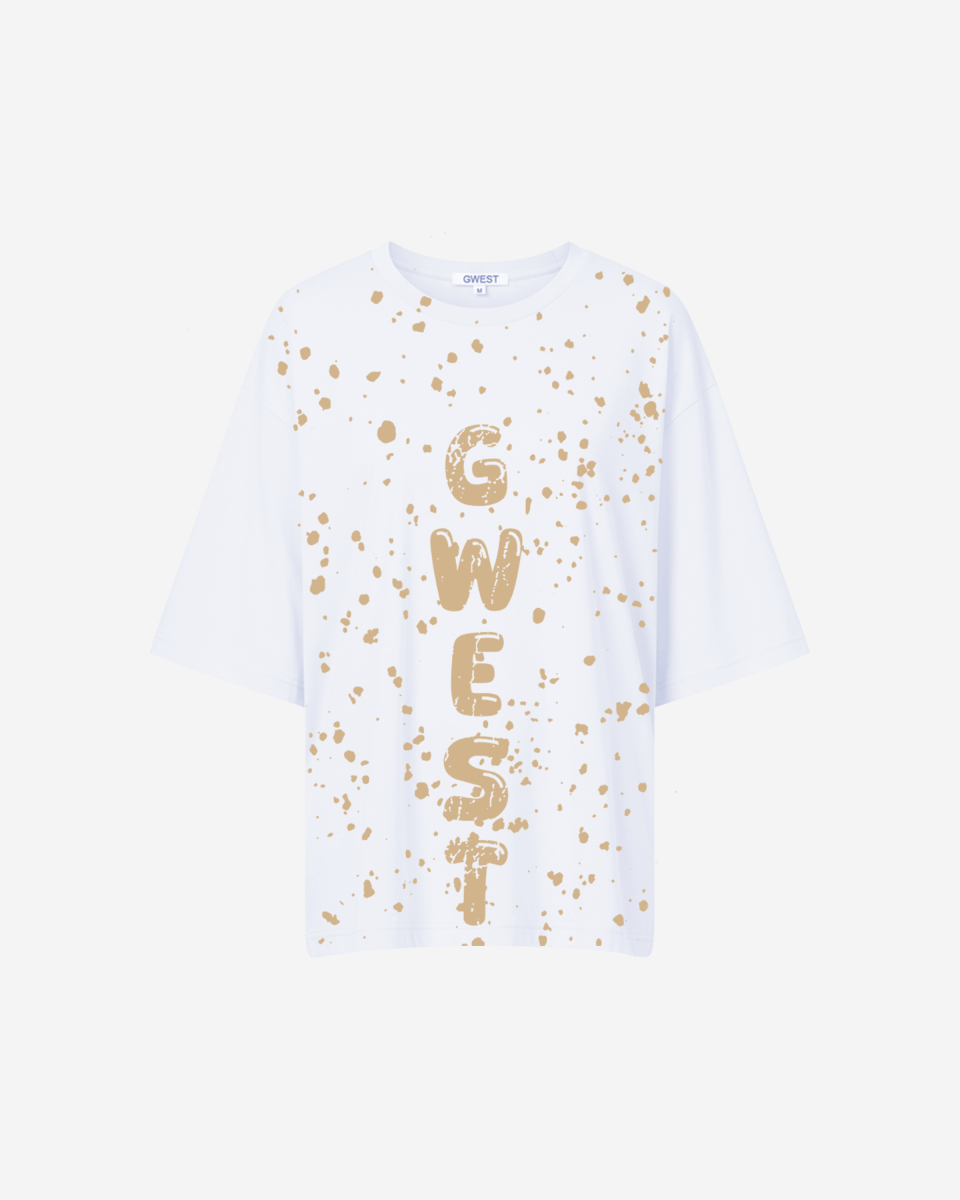 G West Womens Oversized Splatter Tee