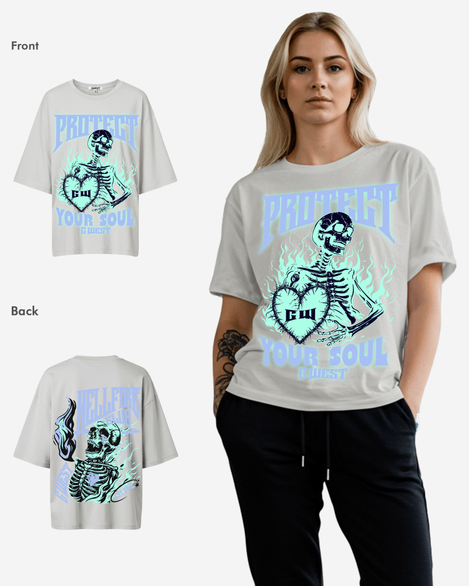 G West Womens protect your soul Oversized tee