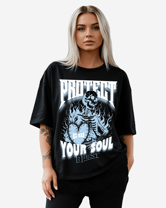 G West Womens protect your soul Oversized tee