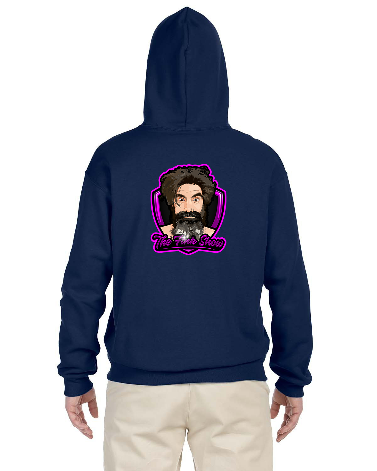 Fink Show Unisex Pull-Over Hoodie OG Logo Pocket/Front Large/Back