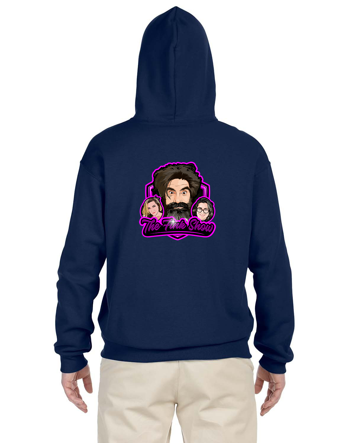 Fink Show Unisex Pull-Over Hoodie V2.0 Logo Pocket/Front Large/Back