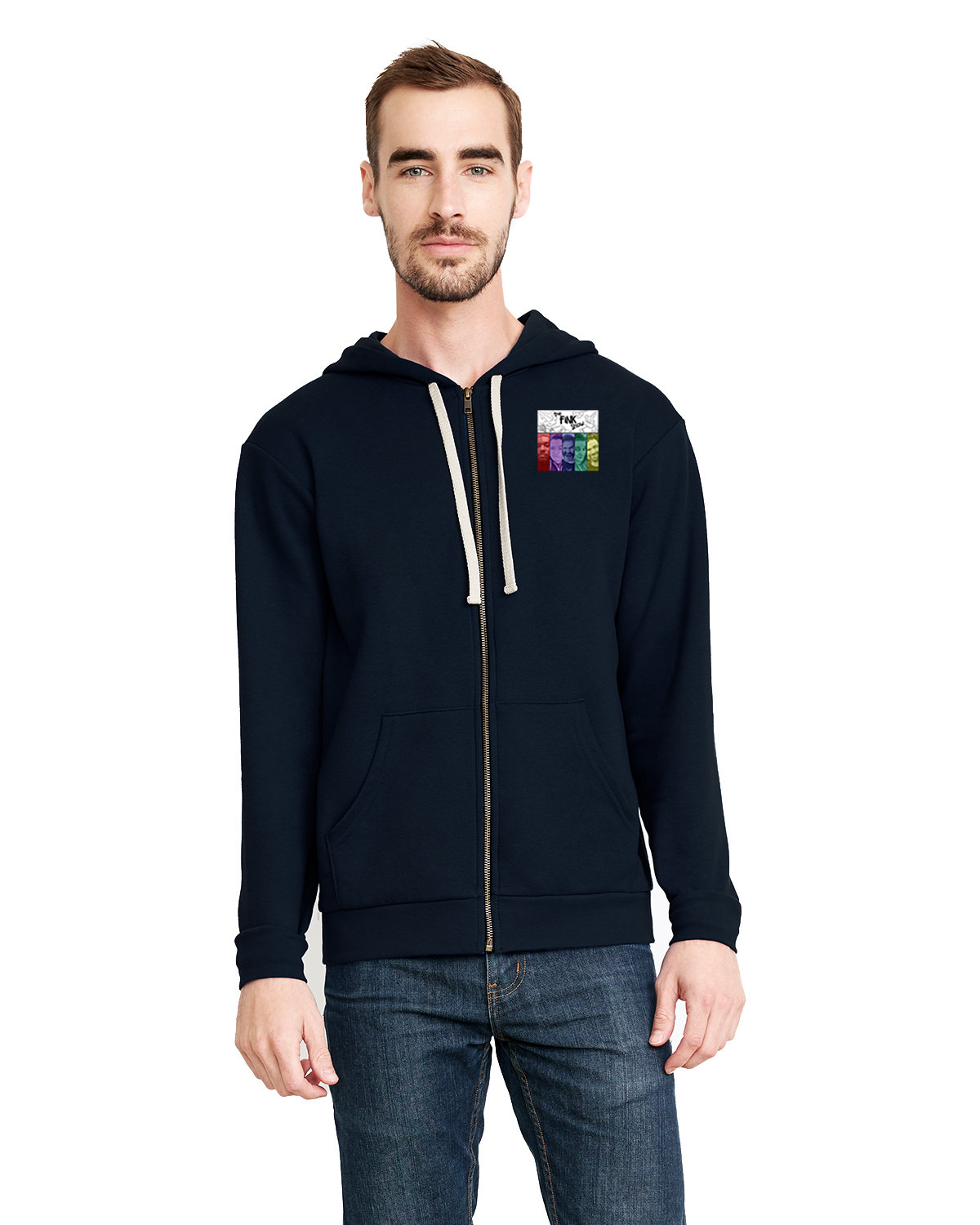 Fink Show Unisex Full Zip Hoodie V3.0 Logo Pocket/Front Large/Back