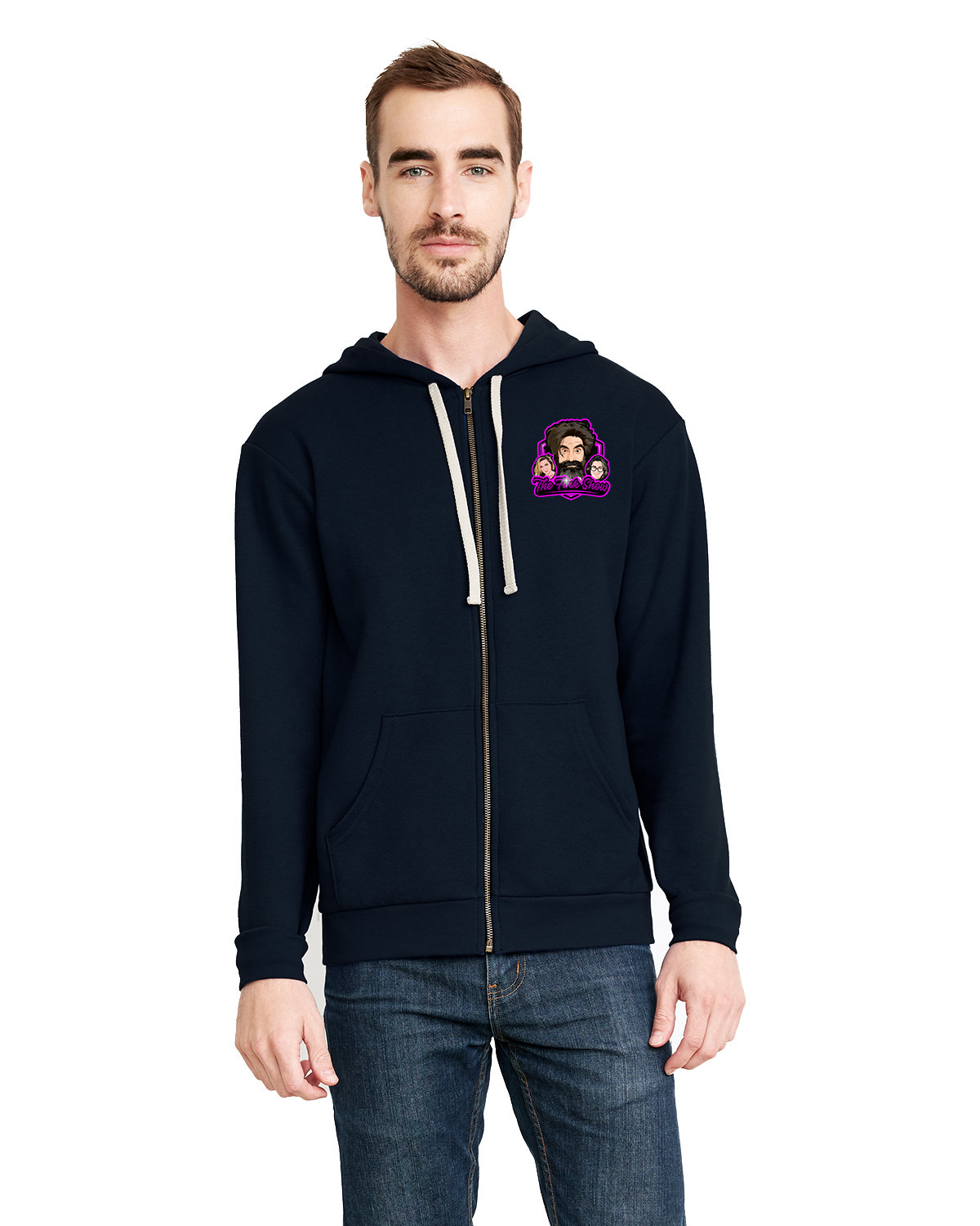 Fink Show Unisex Full Zip Hoodie V2.0 Logo Pocket/Front Large/Back