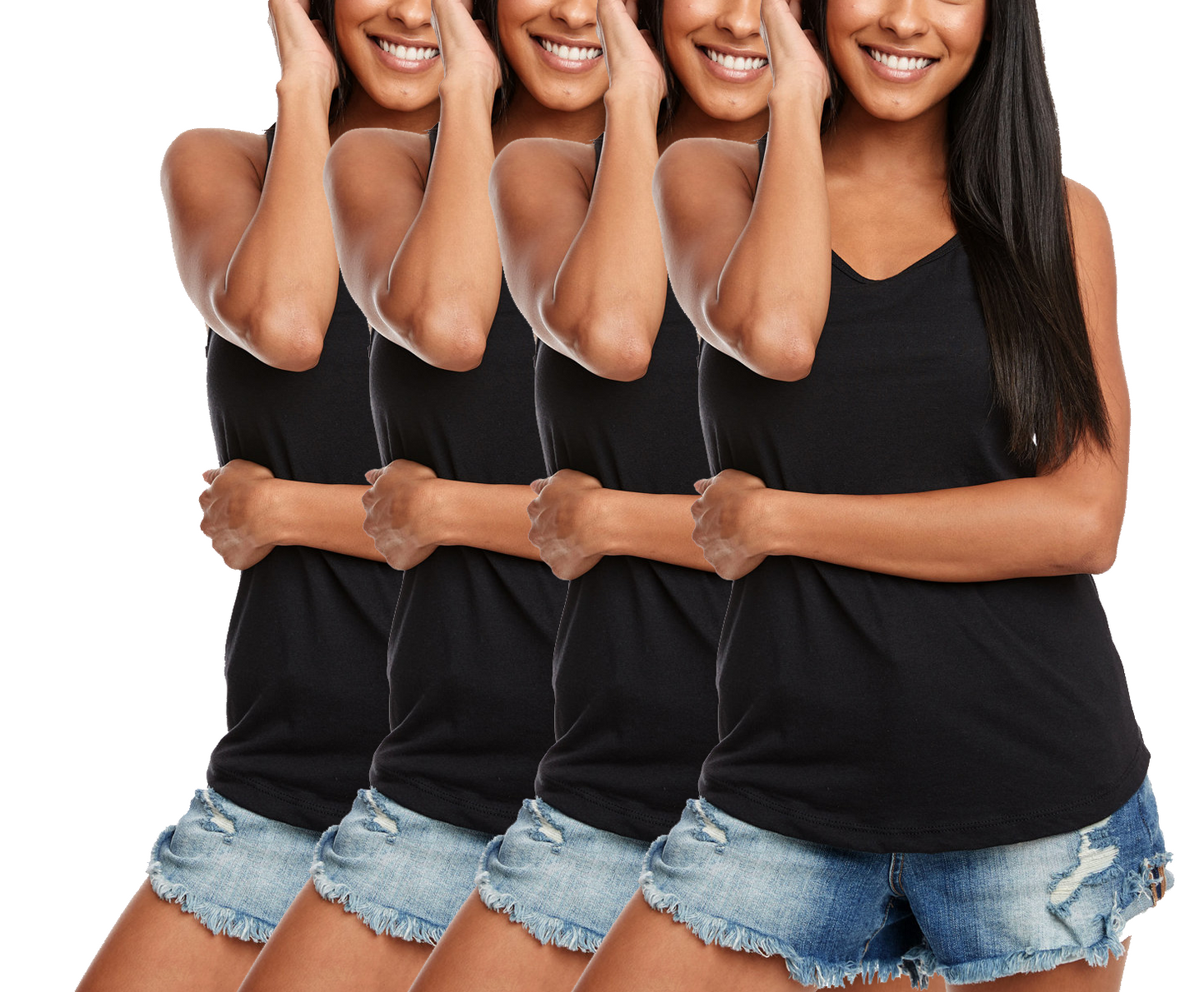 Kennedy Todd Women's 4 Pack Racerback Tanks