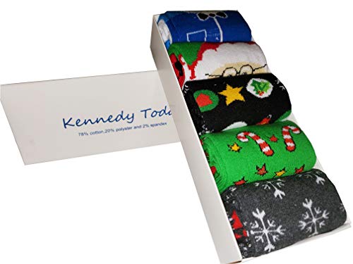 Kennedy Todd 5 Pack Ladies Christmas Socks