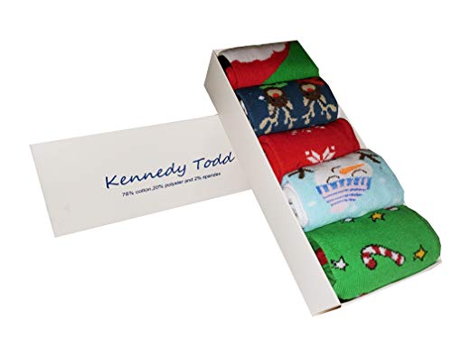 Kennedy Todd 5 Pack Ladies Christmas Socks