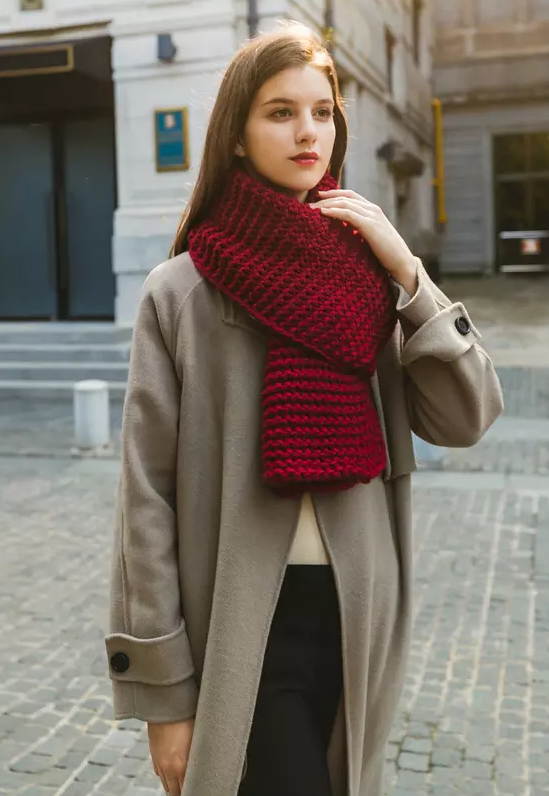 Kennedy Todd Long Winter Waffle Scarf