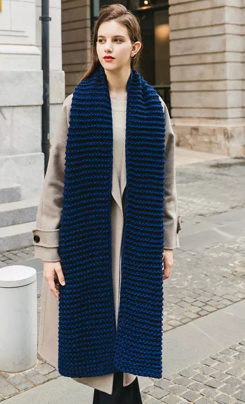 Kennedy Todd Long Winter Waffle Scarf