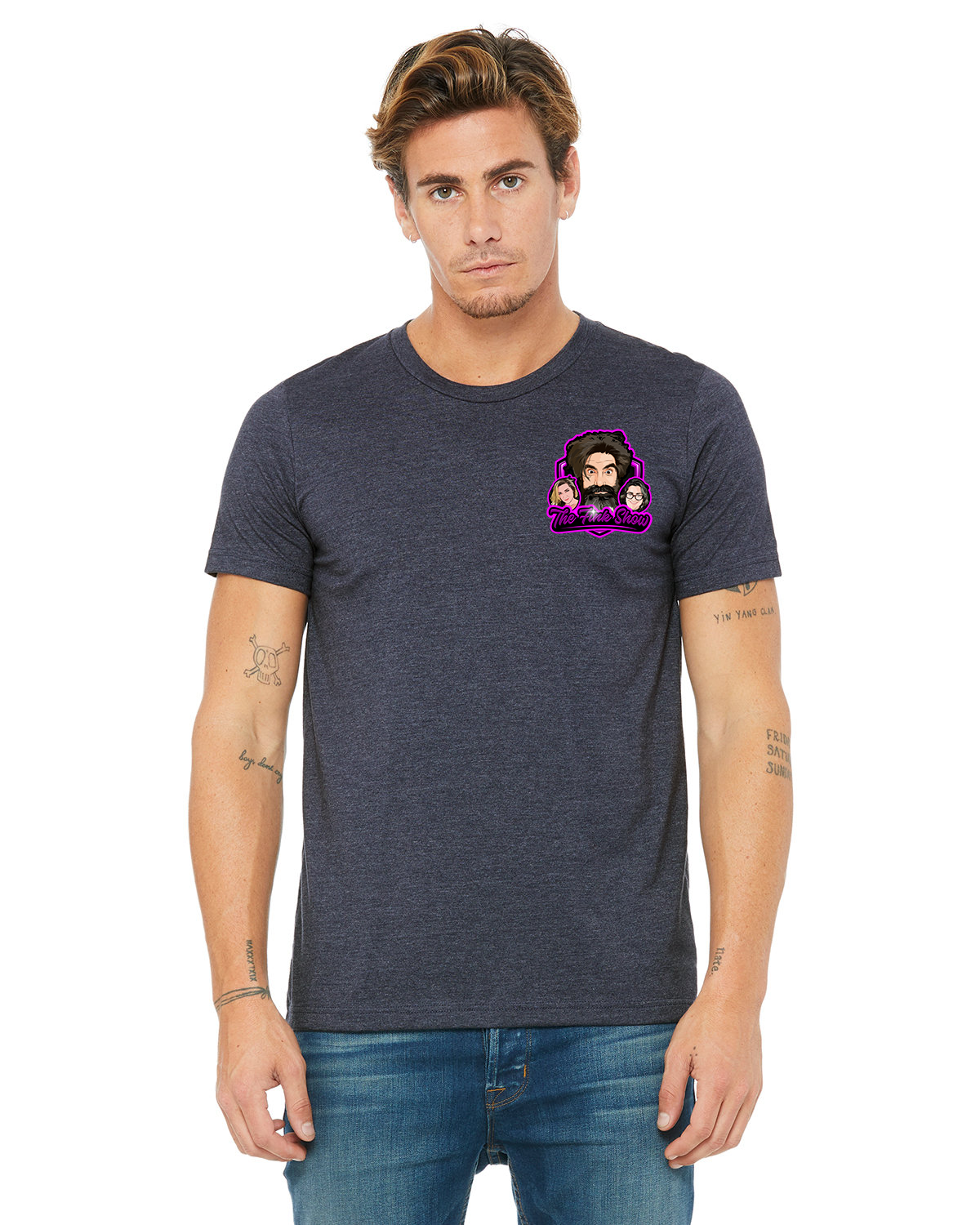Fink Show Men's Crew Neck T-shirt Pocket Sized V2.0 Logo