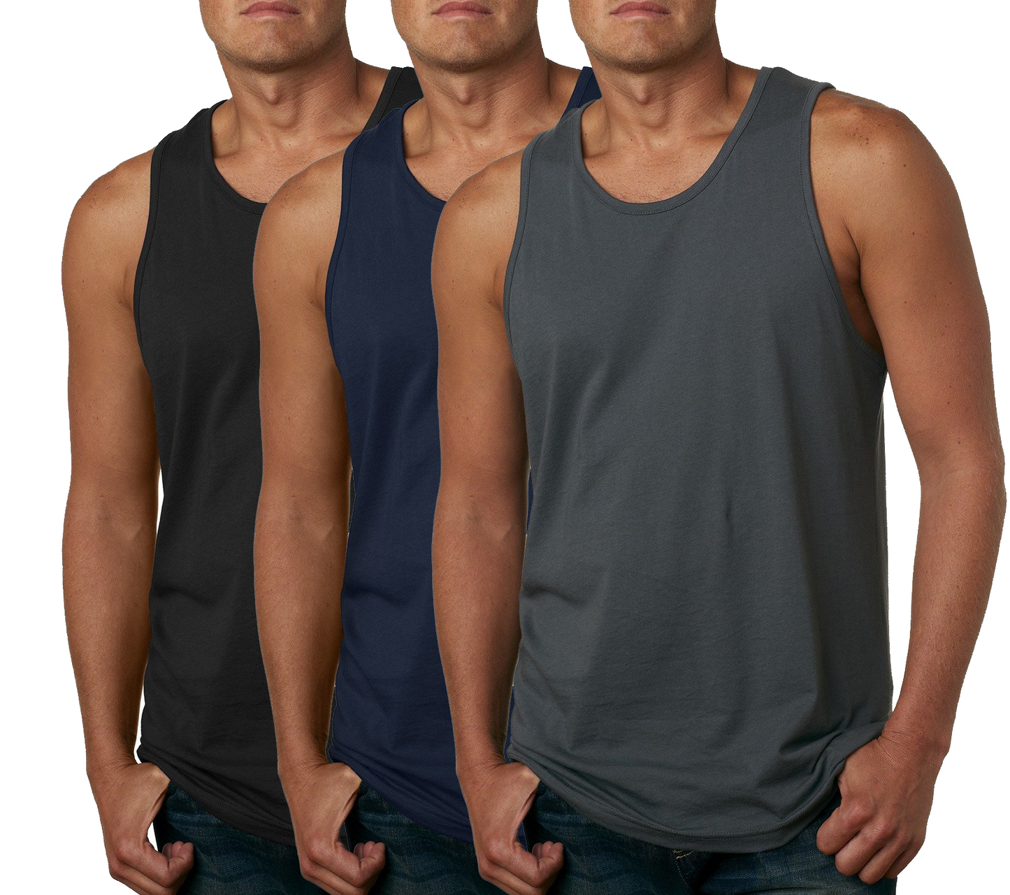 Kennedy Todd 3 Pack Men's 100% Cotton Tank Top