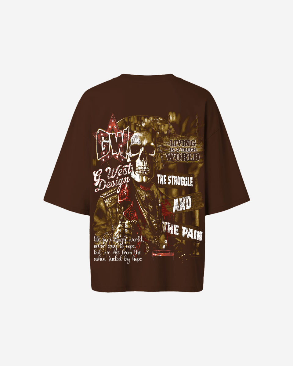 G West Womens Being Enlightened Acid Wash Premium Oversized Tee