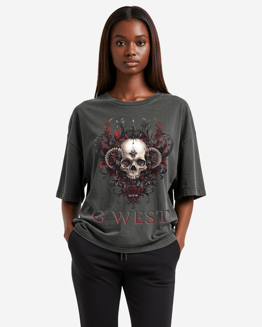 G West Womens Dead Devil Oversized Tee