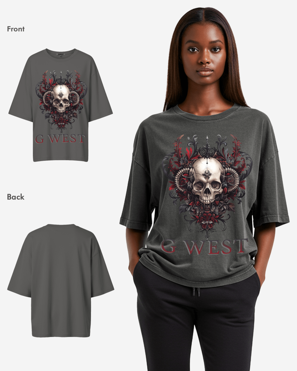 G West Womens Dead Devil Oversized Tee