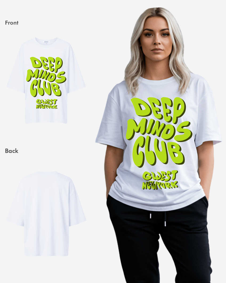 G West Womens Deep Minds Club Oversized Tee