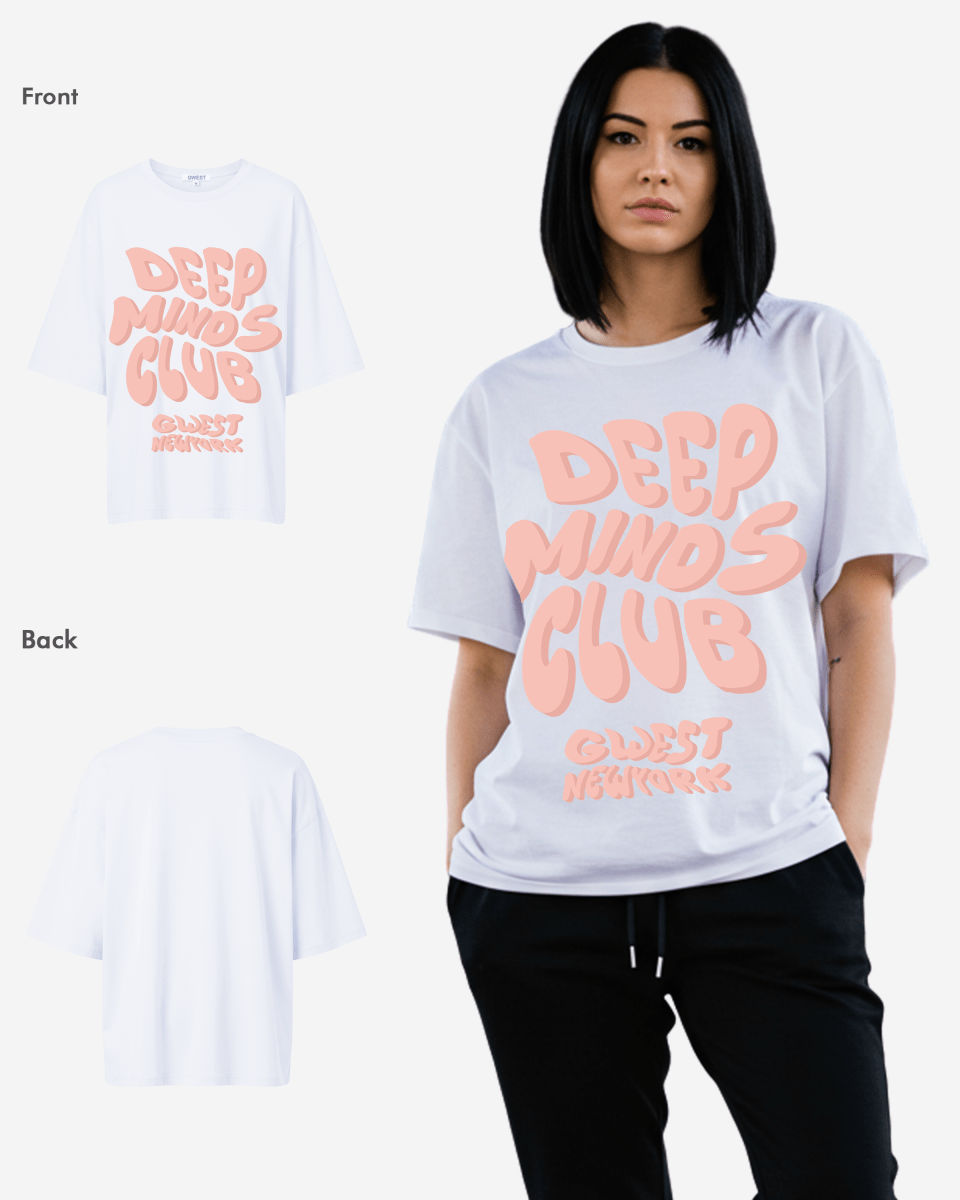 G West Womens Deep Minds Club Oversized Tee