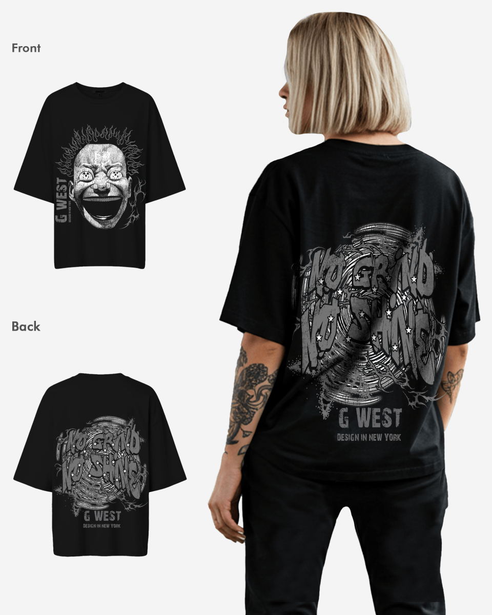 G West Womens Electrical Einstein Oversized Tee