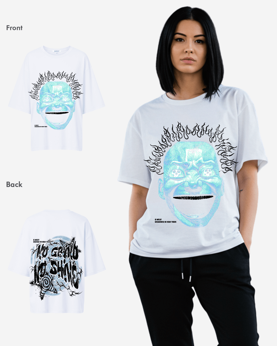 G West Womens Electrical Einstein Oversized Tee