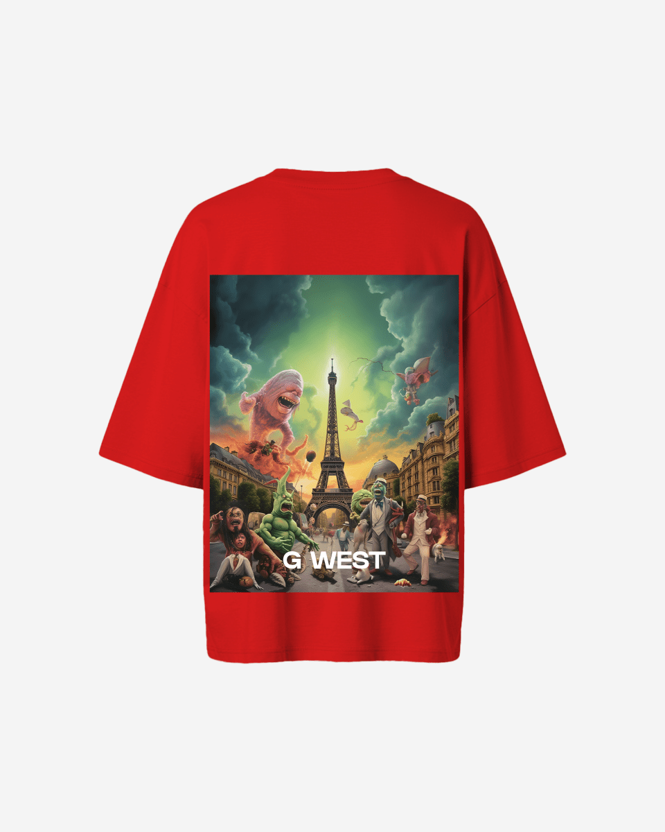 G West Womens In Paris Oversized T-Shirt