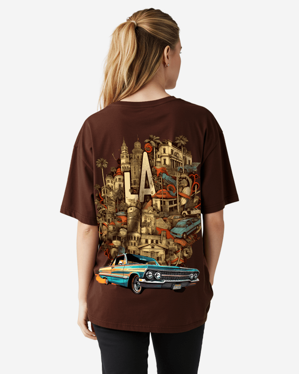 G West Womens La Culture Oversized T Shirt