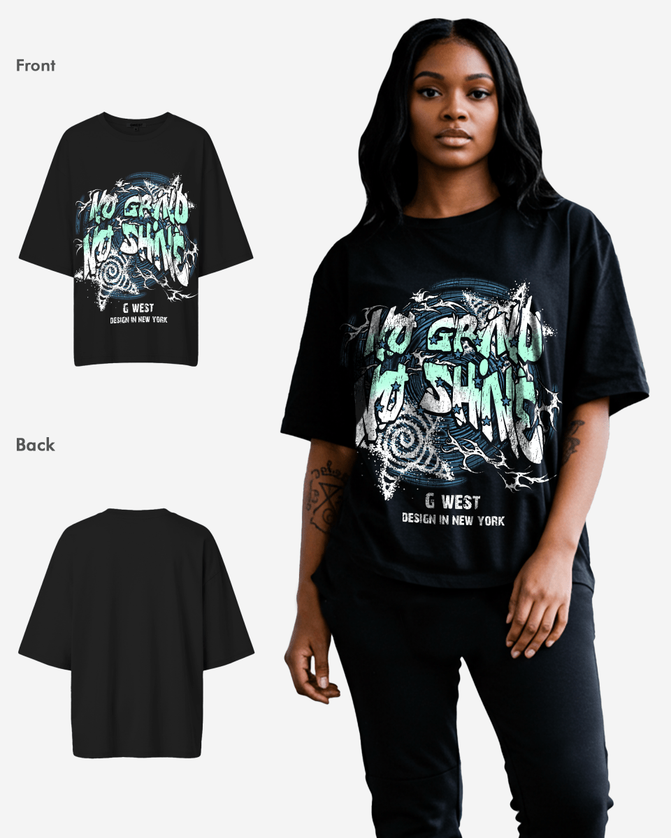 G West Womens No Grind No Shine Oversized Tee