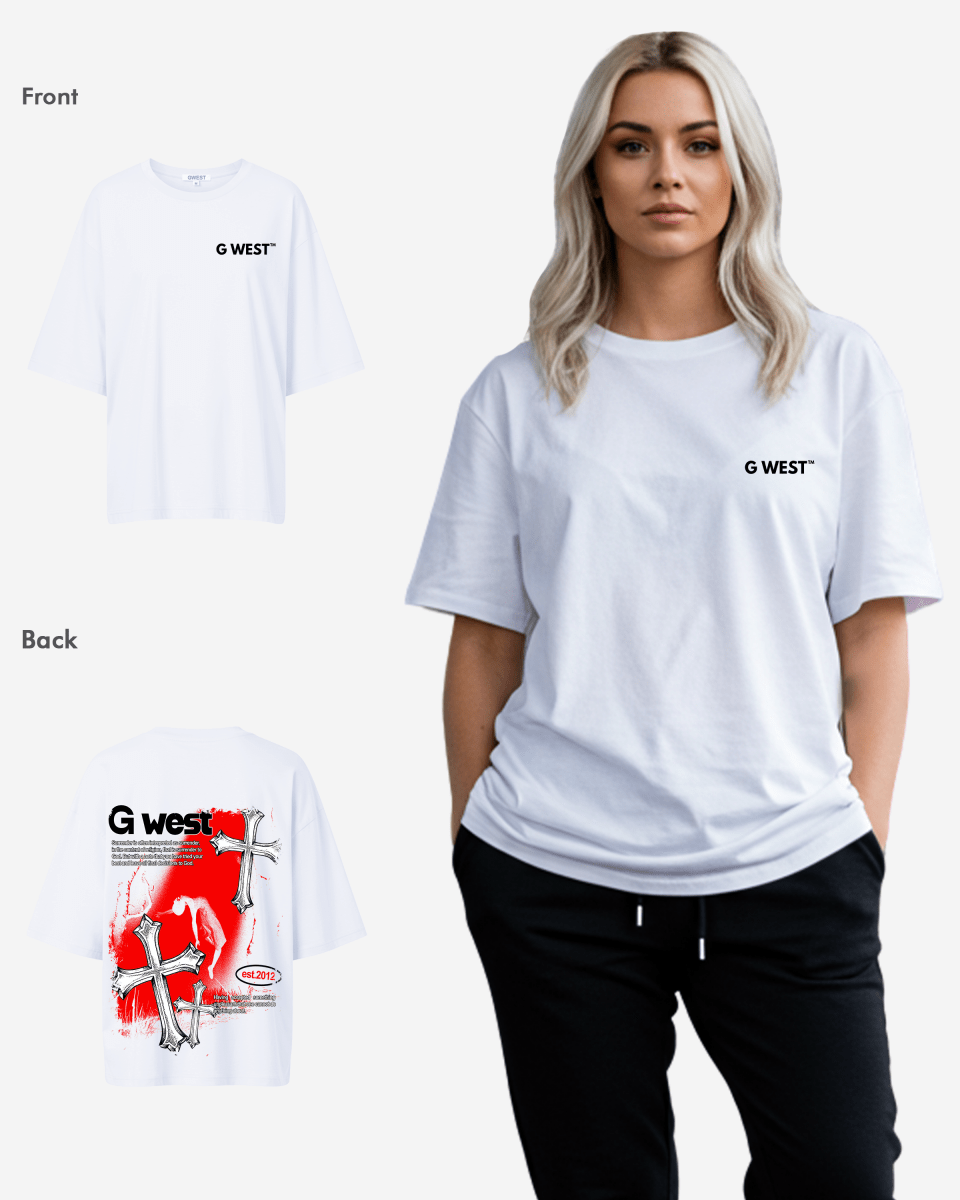 G West Womens Oversized Ascending Soul Tee