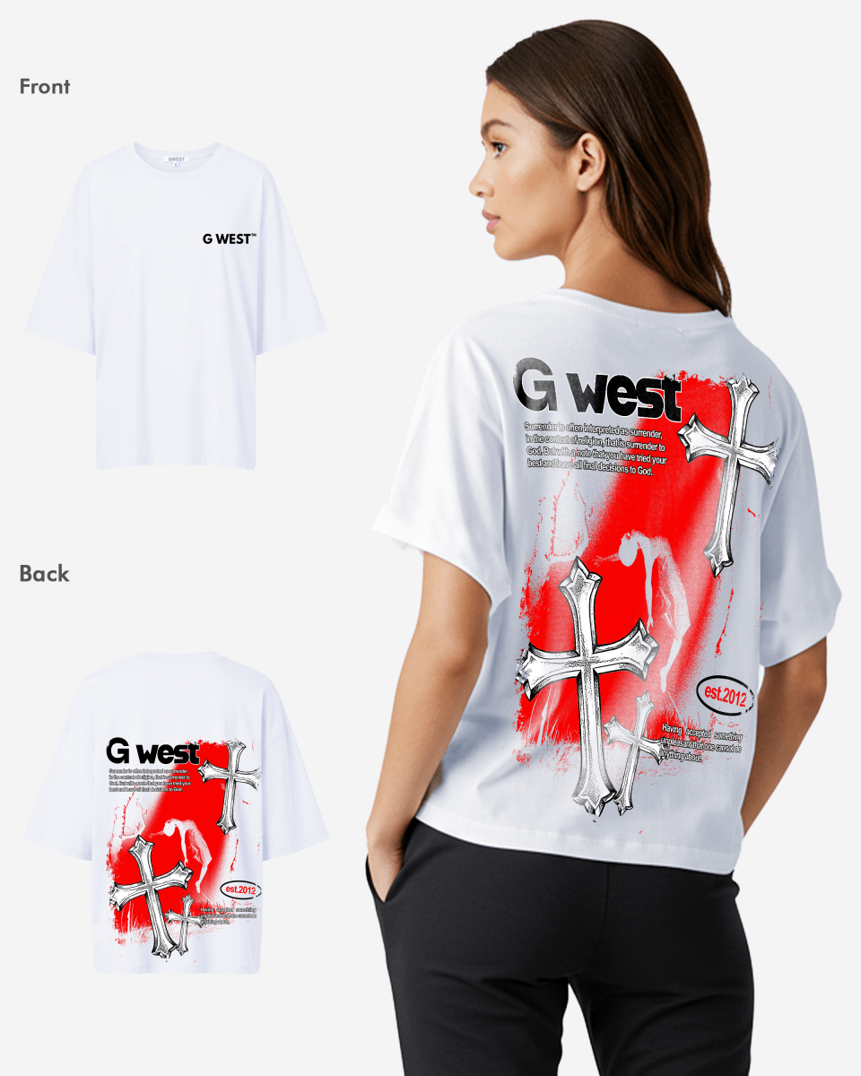 G West Womens Oversized Ascending Soul Tee
