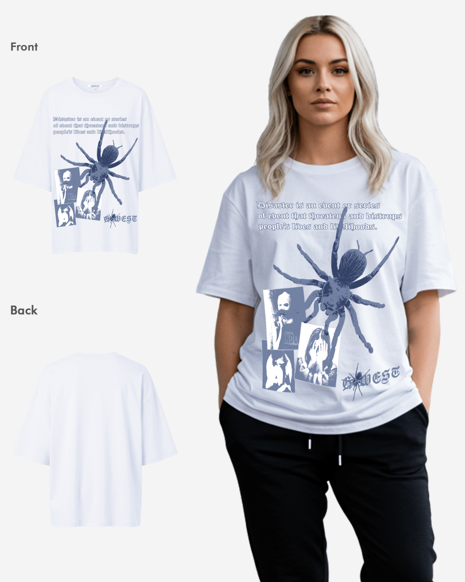 G West Womens Oversized Big Spider Life Style Tee