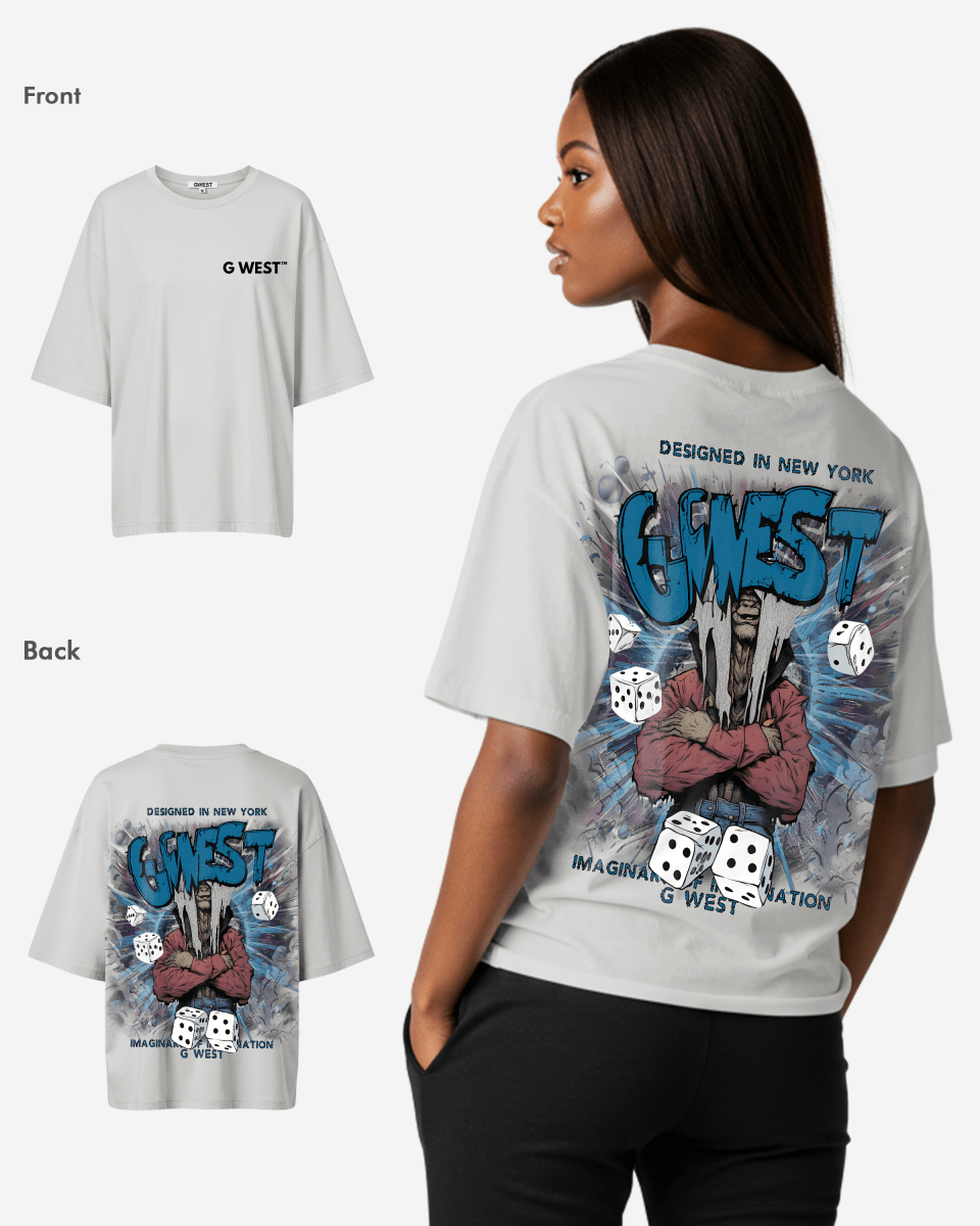 G West Womens Oversized Imagine Of Imagination Tee