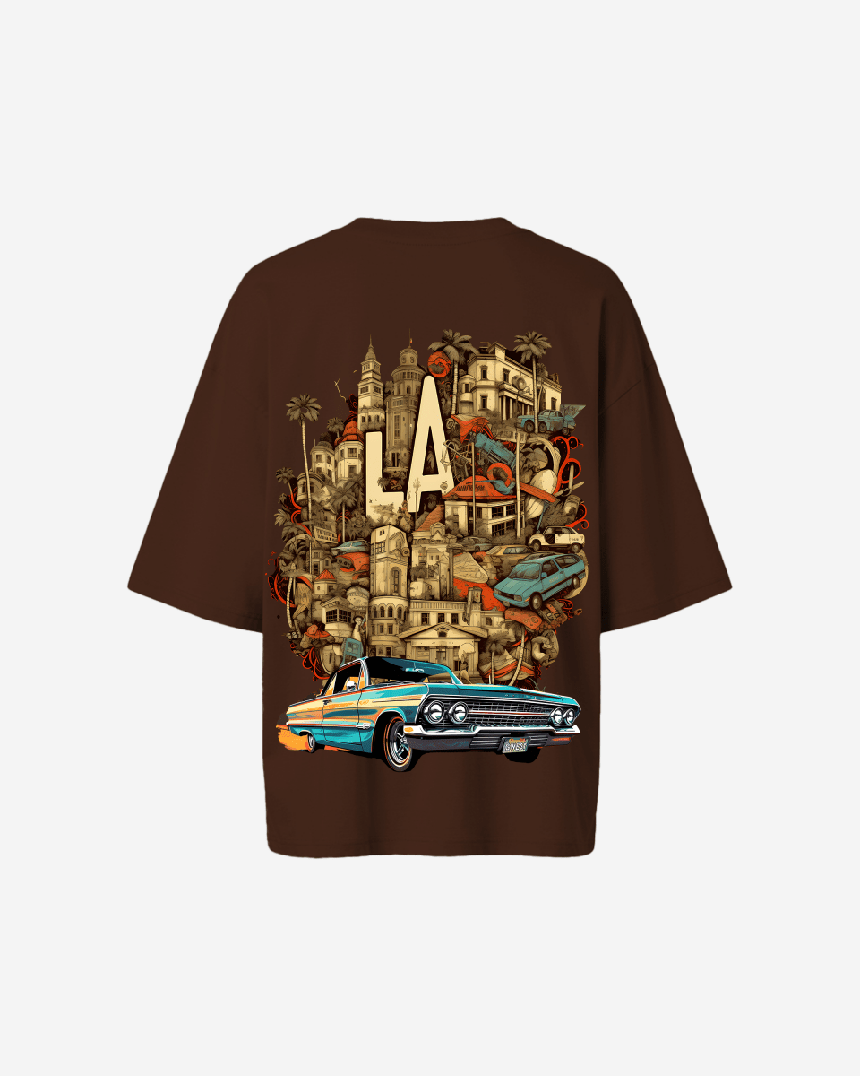 G West Womens Oversized La Culture Tee