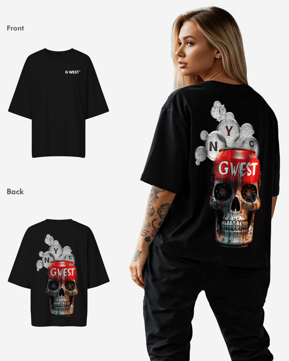 G West Womens Oversized Nyc Can T-Shirt