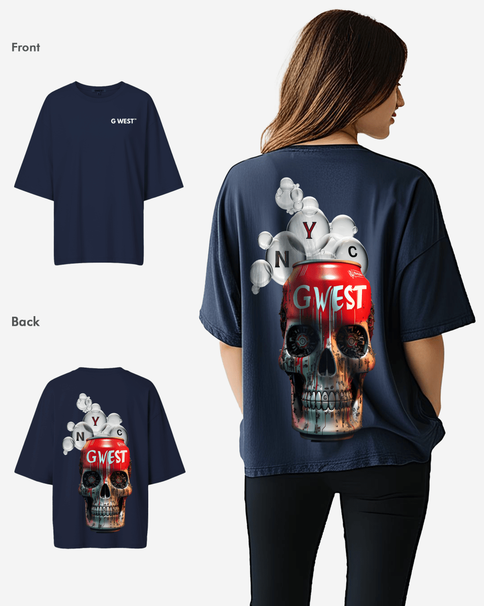 G West Womens Oversized Nyc Can T-Shirt