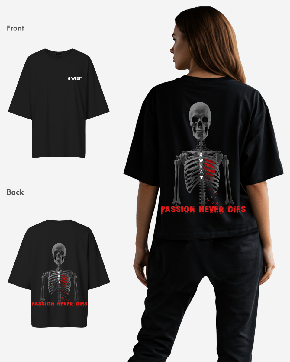 G West Womens Oversized Passion Never Dies Tee