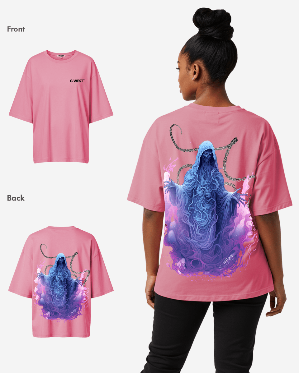 G West Womens Oversized Purple Reaper Tee