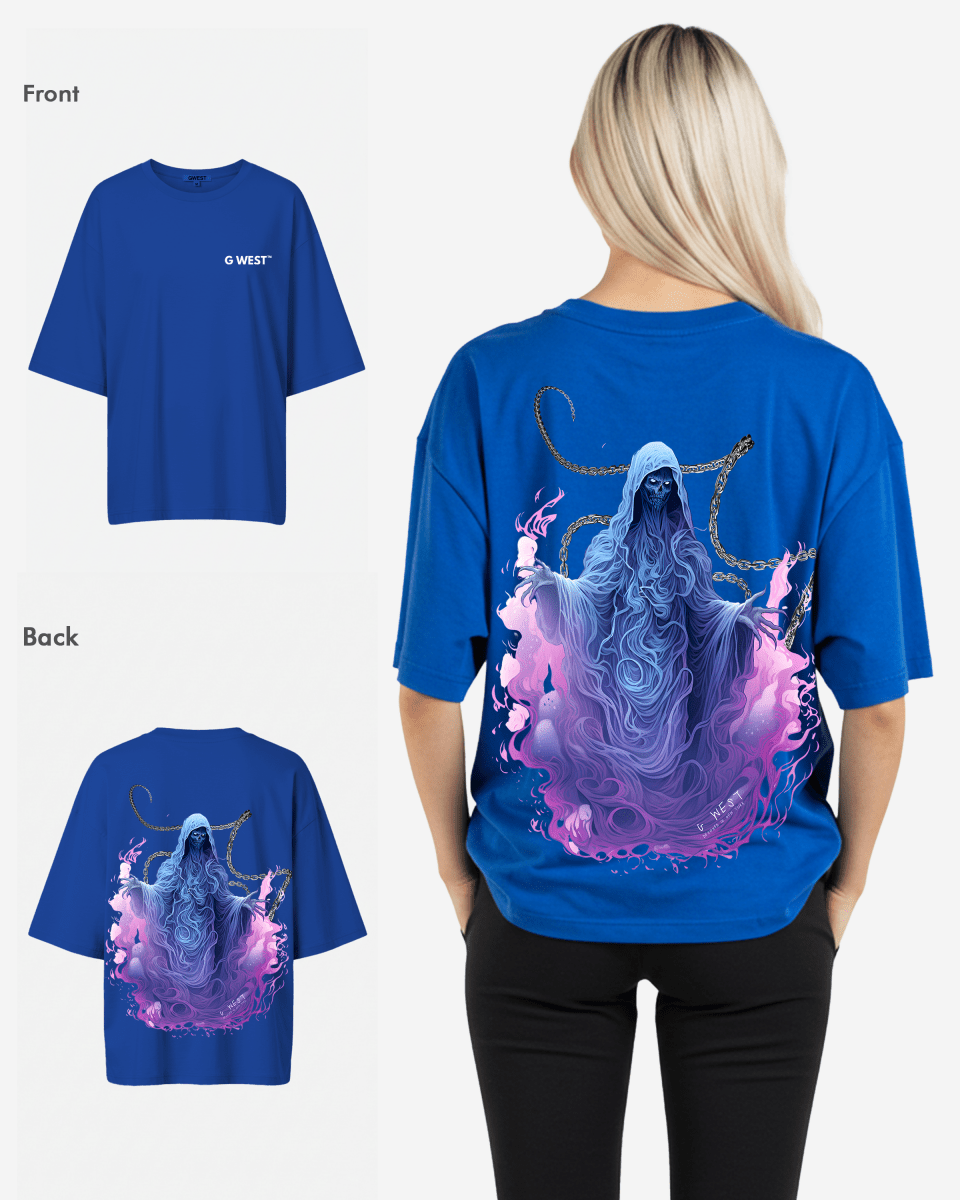 G West Womens Oversized Purple Reaper Tee