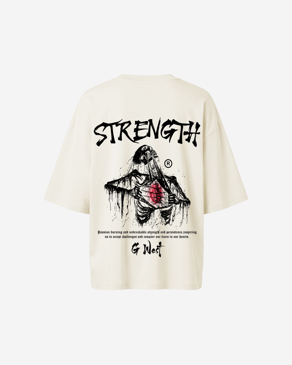 G West Womens Oversized Ripping Skeleton Tee