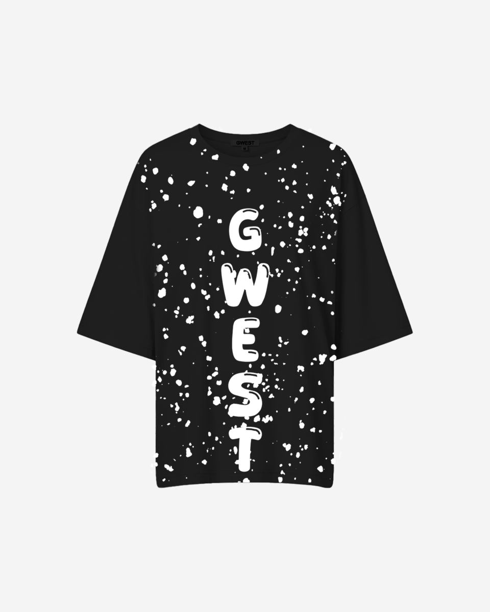 G West Womens Oversized Splatter Tee